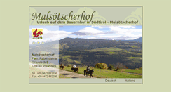 Desktop Screenshot of malsoetscherhof.it